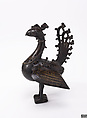 Peacock-Shaped Incense Burner, Brass